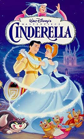 Disney Cinderella cartoon VHS outlet tape