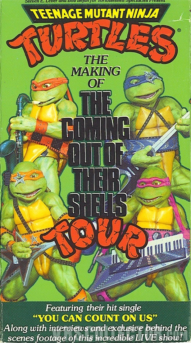 Teenage Mutant Ninja Turtles: The Making of The Coming Out of Their Shells Tour VHS (1990)