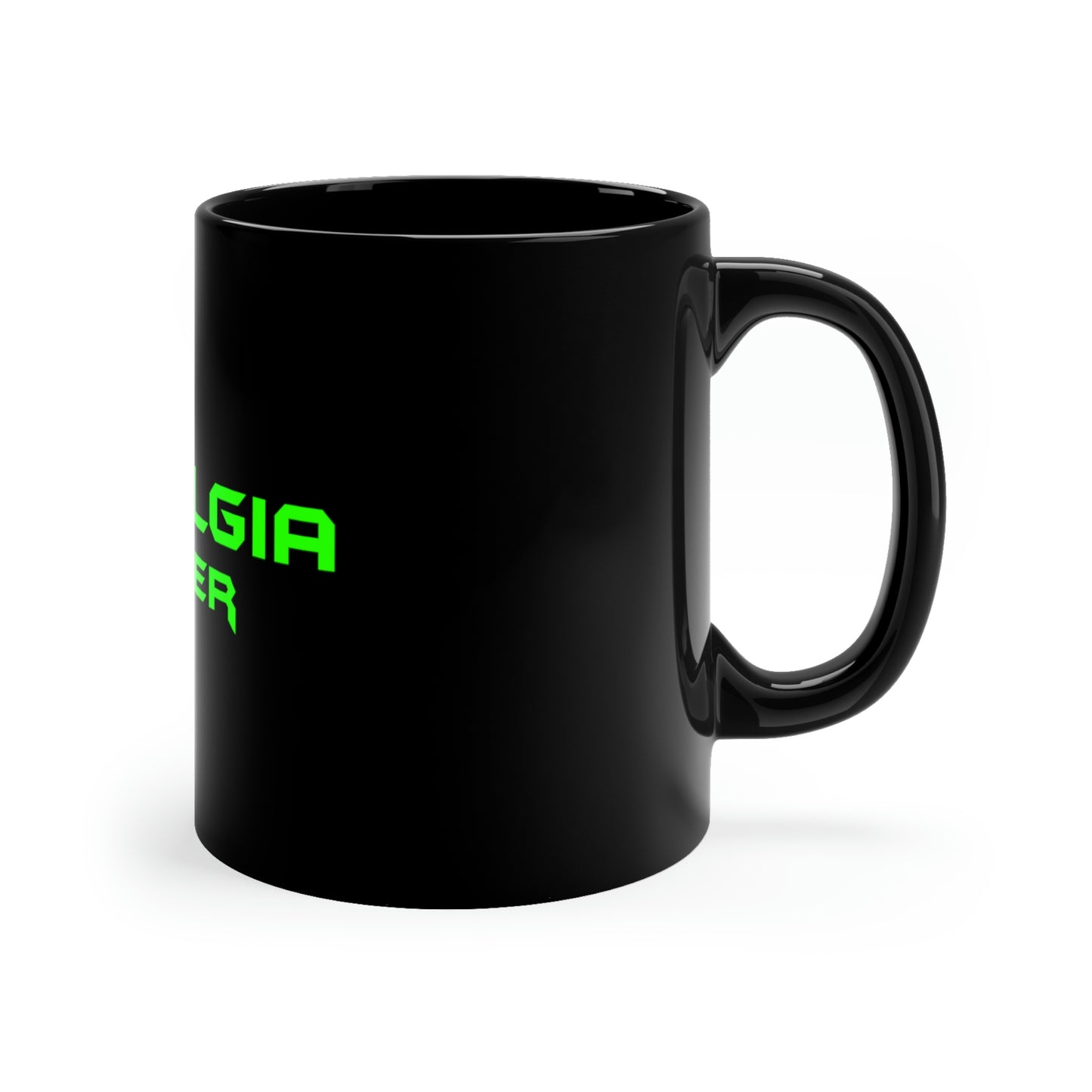 Nostalgia Forever Coffee Mug Green Logo