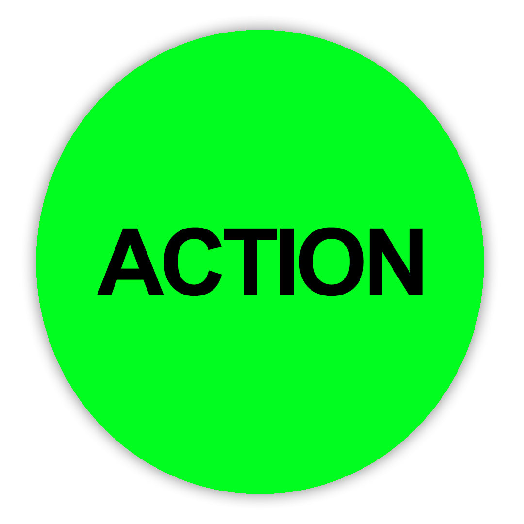 Action VHS Stickers - 24 Pack