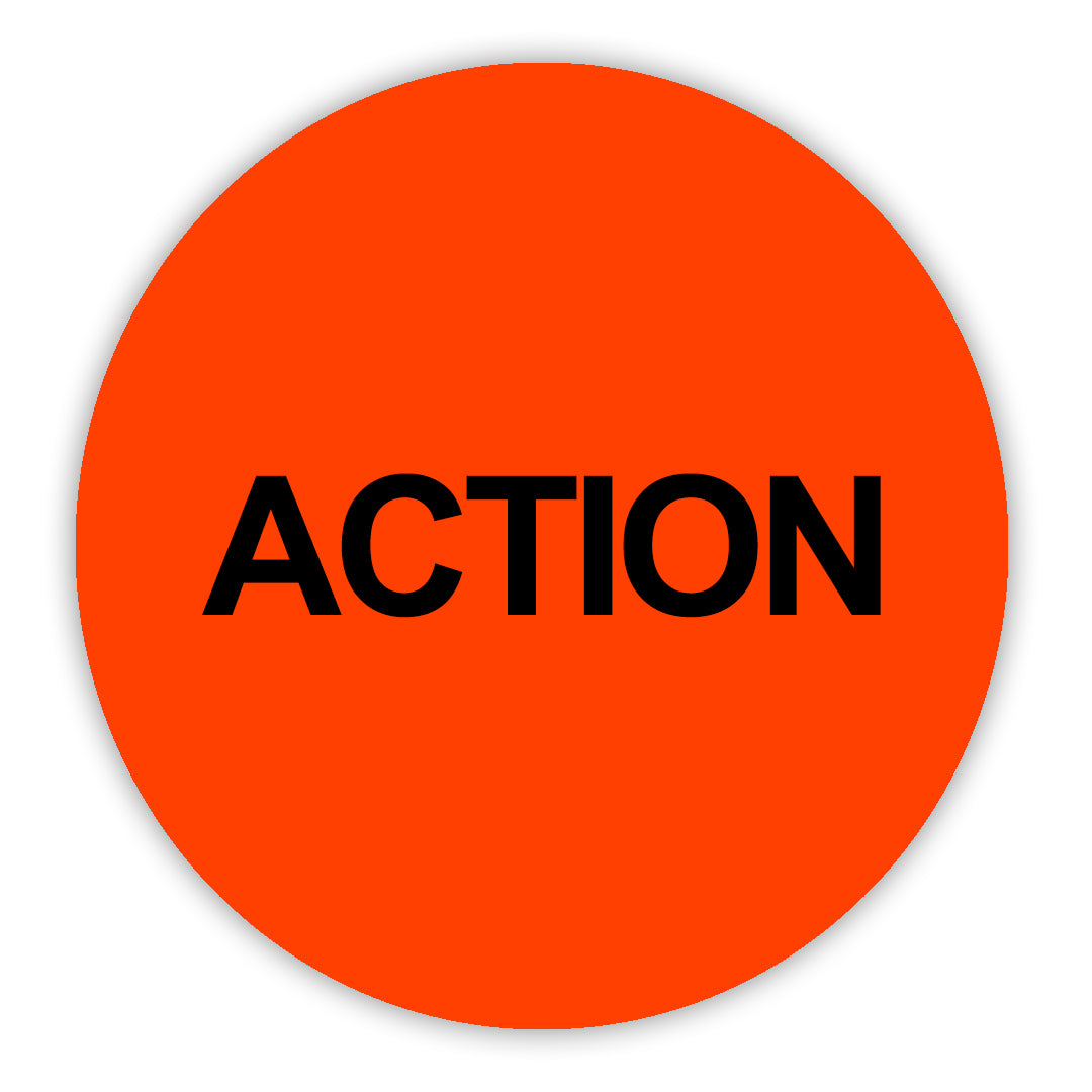 Action VHS Stickers - 24 Pack