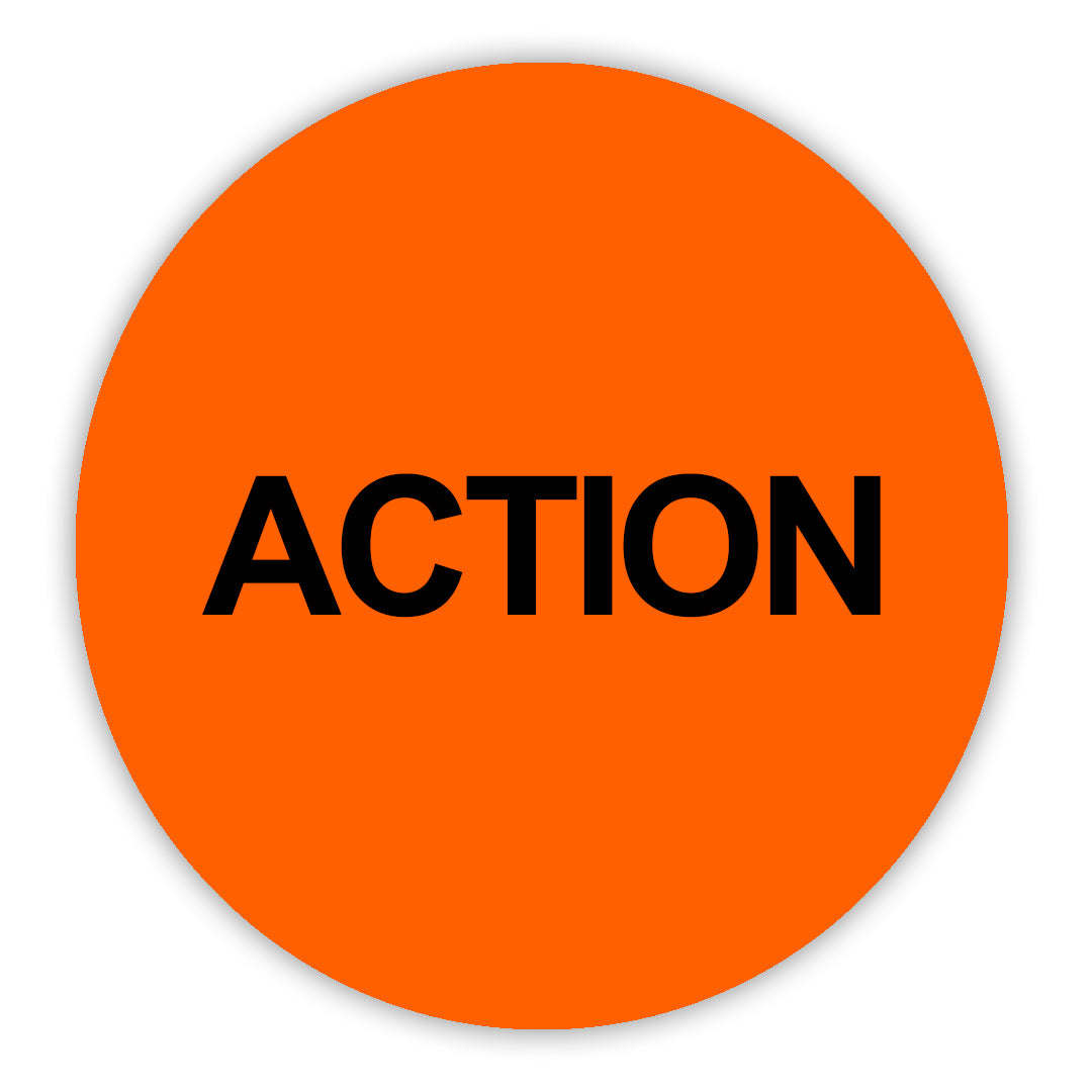 Action VHS Stickers - 24 Pack