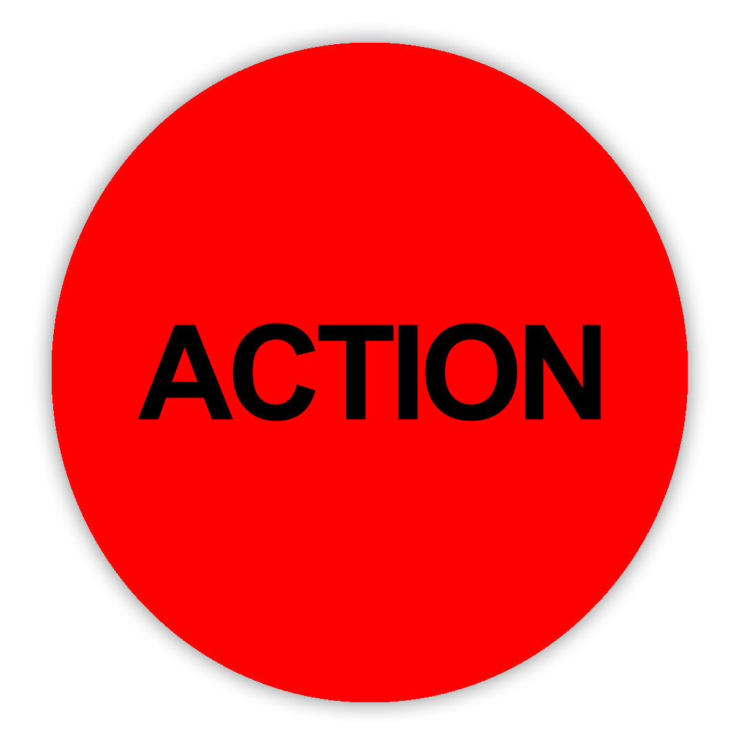 Action VHS Stickers - 24 Pack