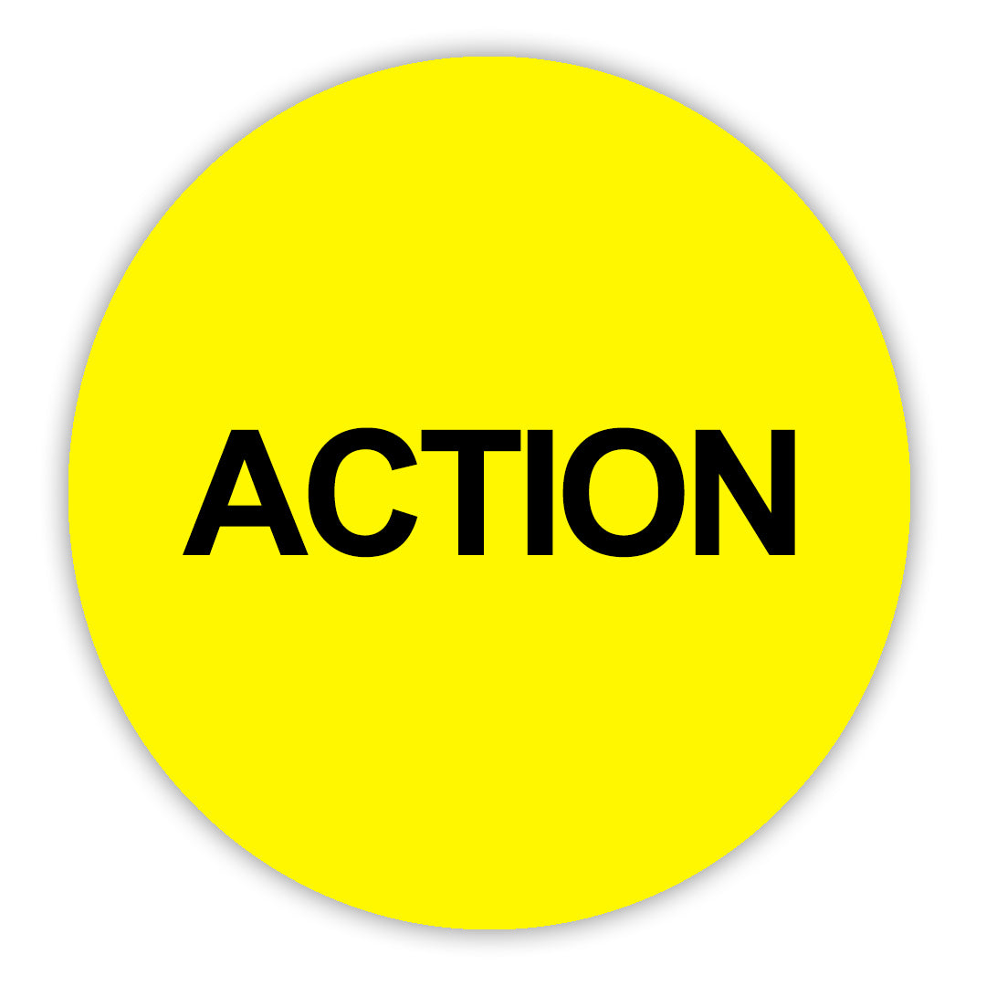 Action VHS Stickers - 24 Pack