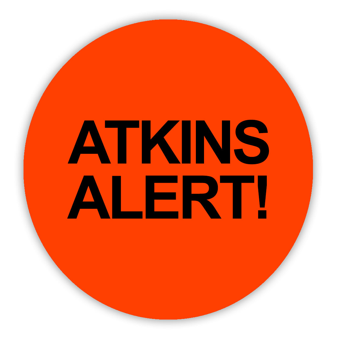 Atkins Alert! VHS Stickers - 24 Pack