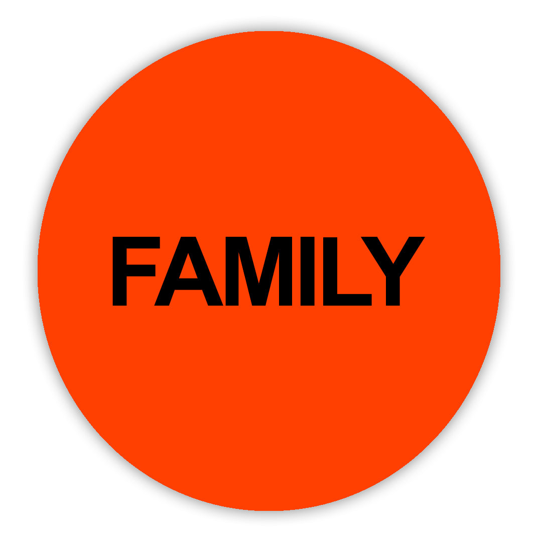 Family VHS Stickers - 24 Pack