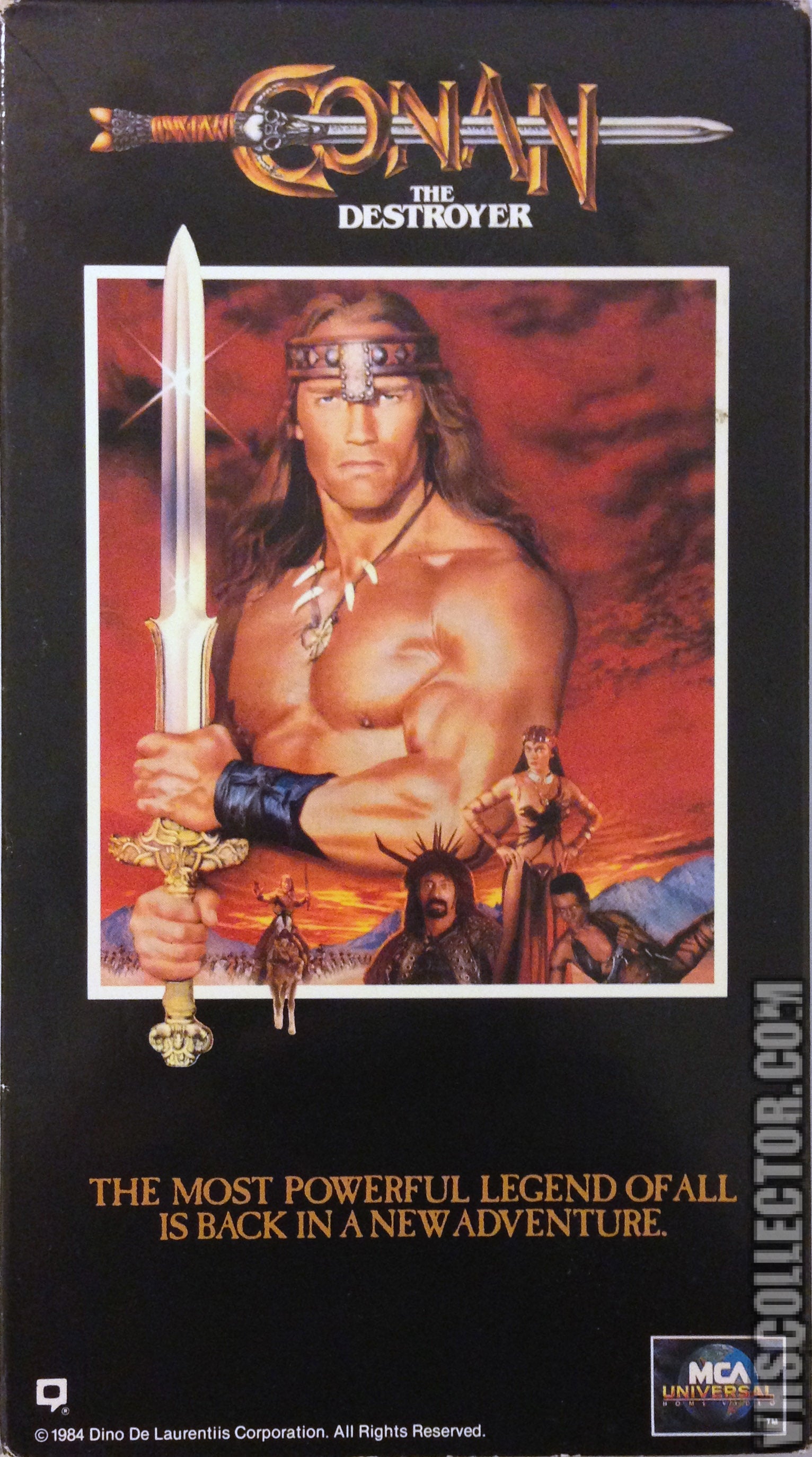 NEW Sealed Conan the Destroyer VHS EARLY RELEASE store 1984 MCA