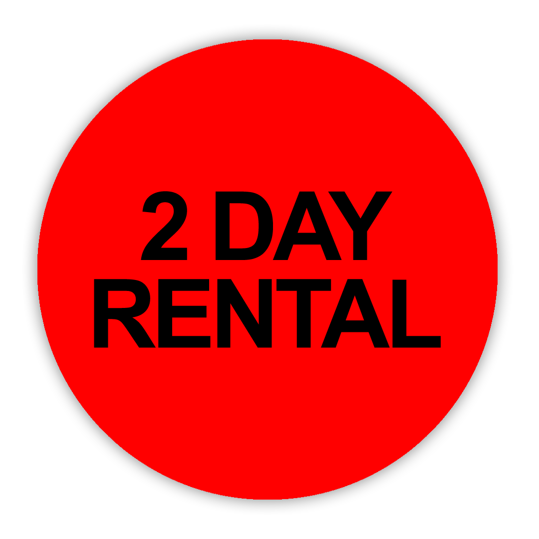 2 Day Rental VHS Stickers - 24 Pack