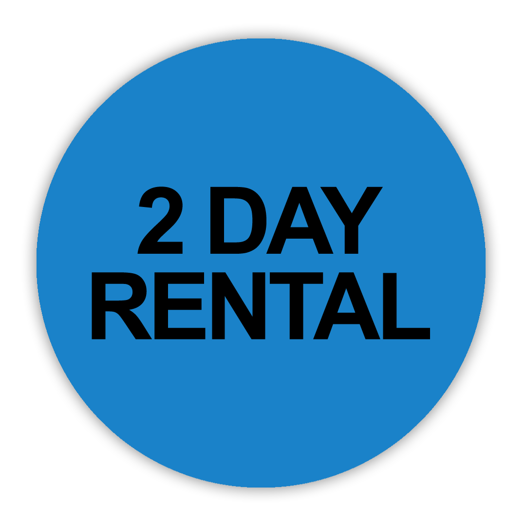 2 Day Rental VHS Stickers - 24 Pack