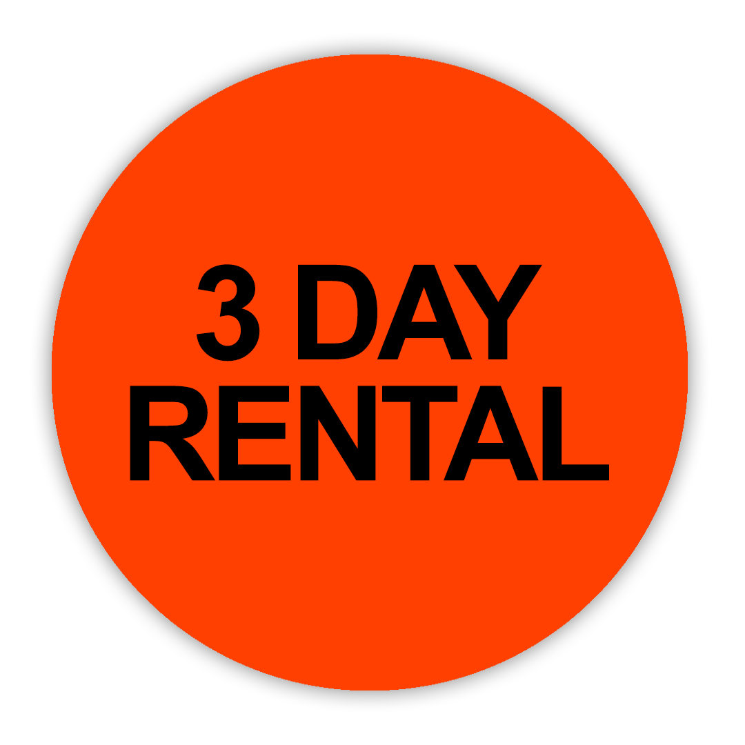 3 Day Rental VHS Stickers - 24 Pack