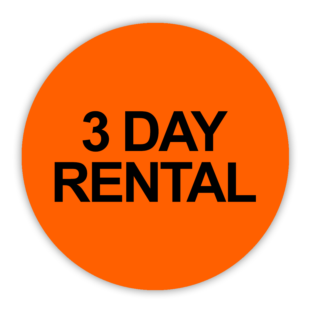 3 Day Rental VHS Stickers - 24 Pack