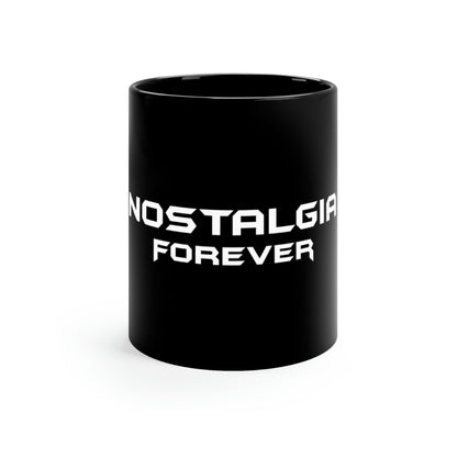 Nostalgia Forever Coffee Mug White Logo