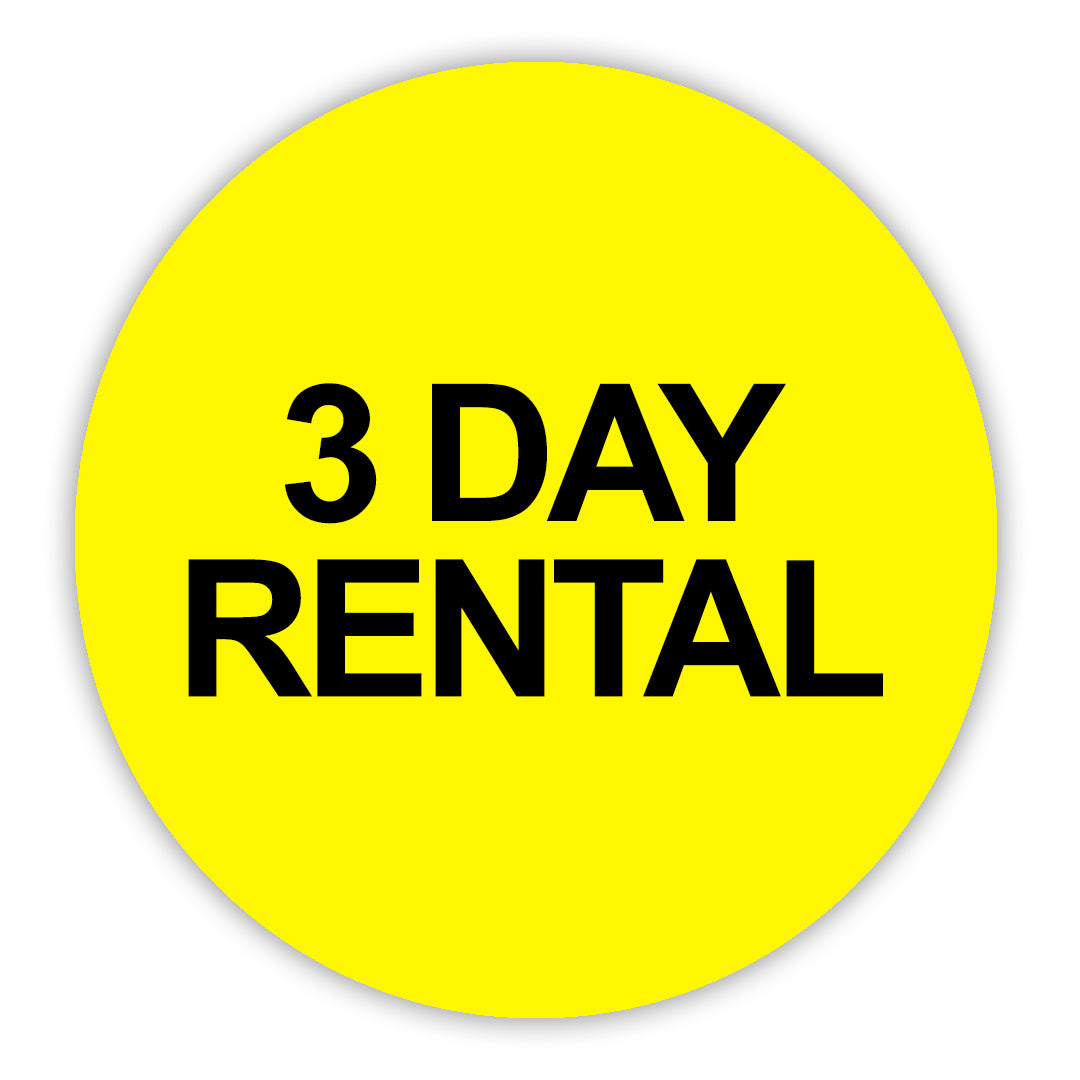 3 Day Rental VHS Stickers - 24 Pack