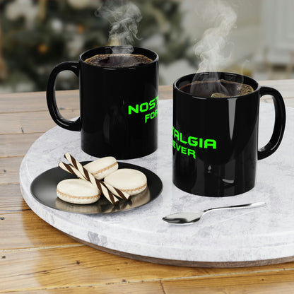 Nostalgia Forever Coffee Mug Green Logo