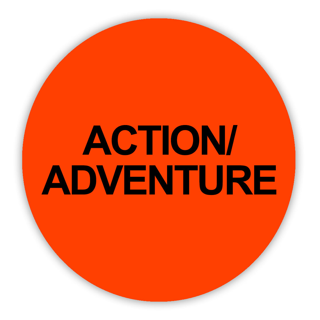 Action/Adventure VHS Stickers - 24 Pack