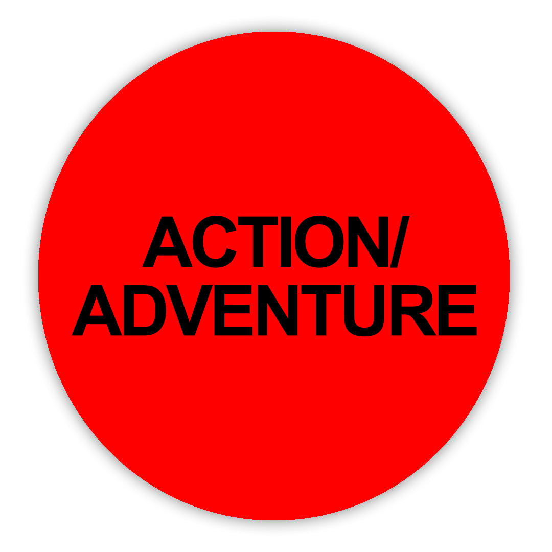 Action This Dat Sticker Action/Adventure VHS Stickers - 24 Pack – Nostalgia Video