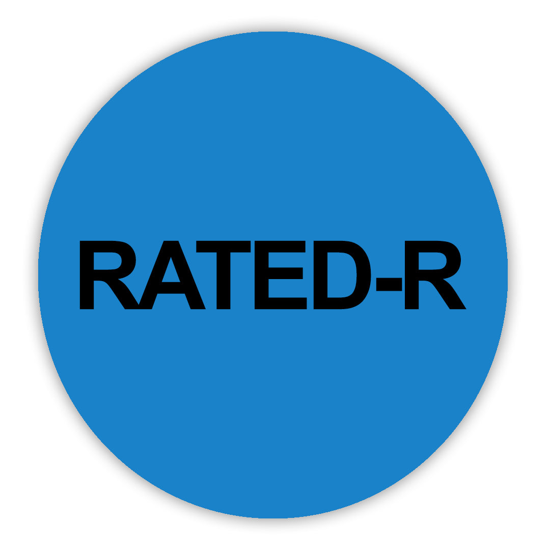 Rated R Label Maker Rated-R VHS Stickers - 24 Pack – Nostalgia Video