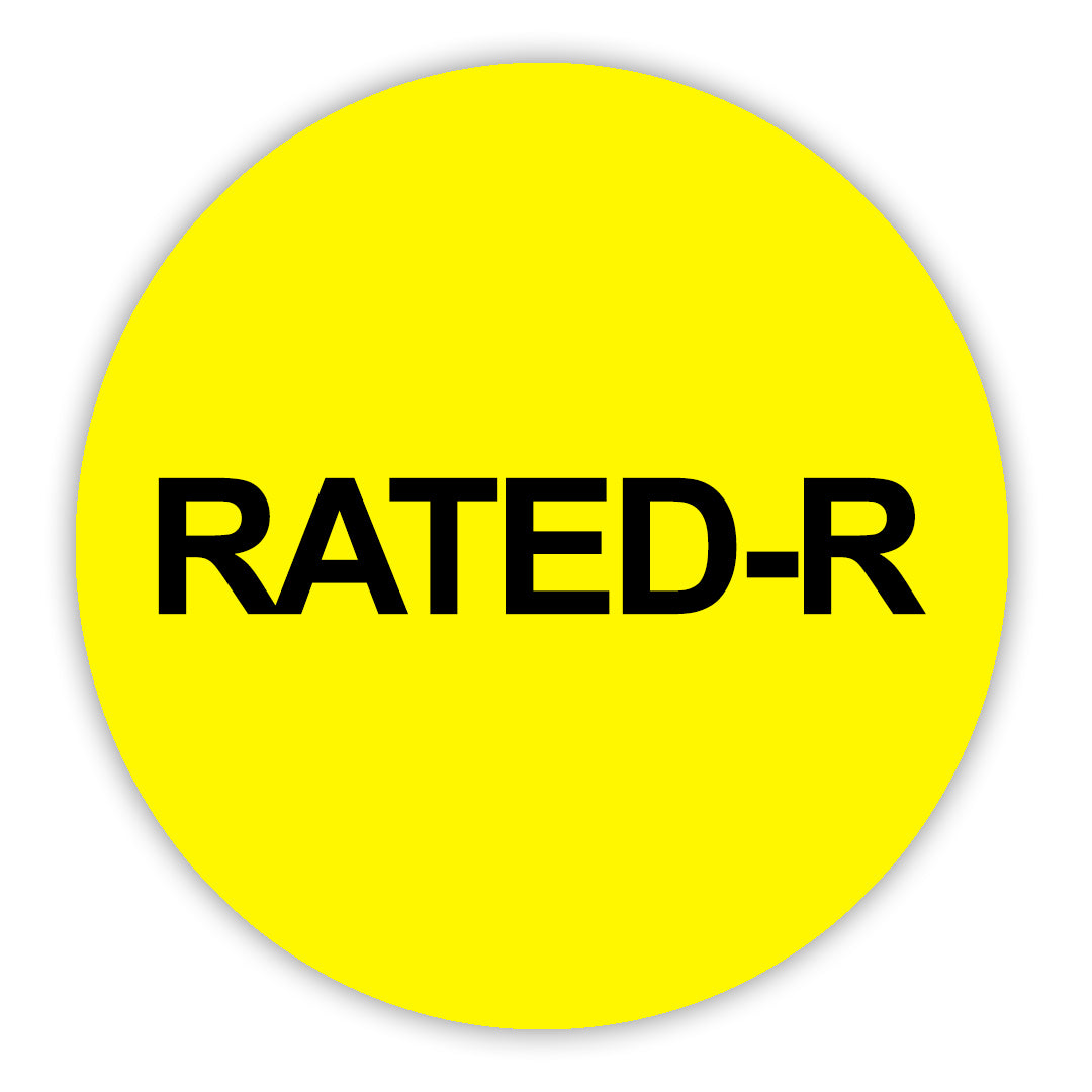 Rated-R VHS Stickers - 24 Pack
